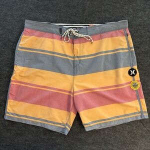 Hurley Pendleton Yellowstone National Park Board Shorts 38 Striped Swim Trunk